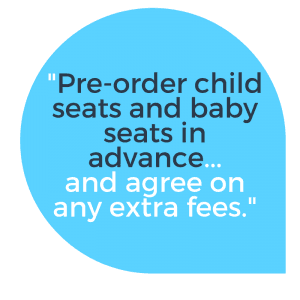 Speech Quote: Order child and baby seats in advance when booking a Luton Airport taxi