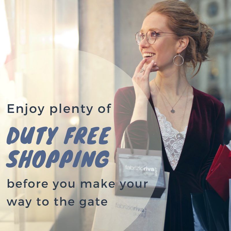 Luton Airport Terminal - duty free shopping